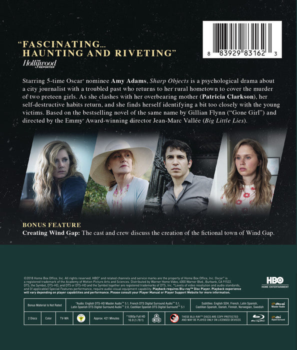 Sharp Objects (MOD) (BluRay Movie) - back cover art