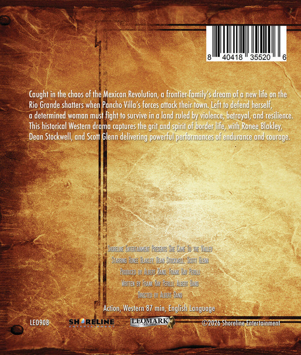 She Came to the Valley (MOD) (BluRay Movie) - back cover art