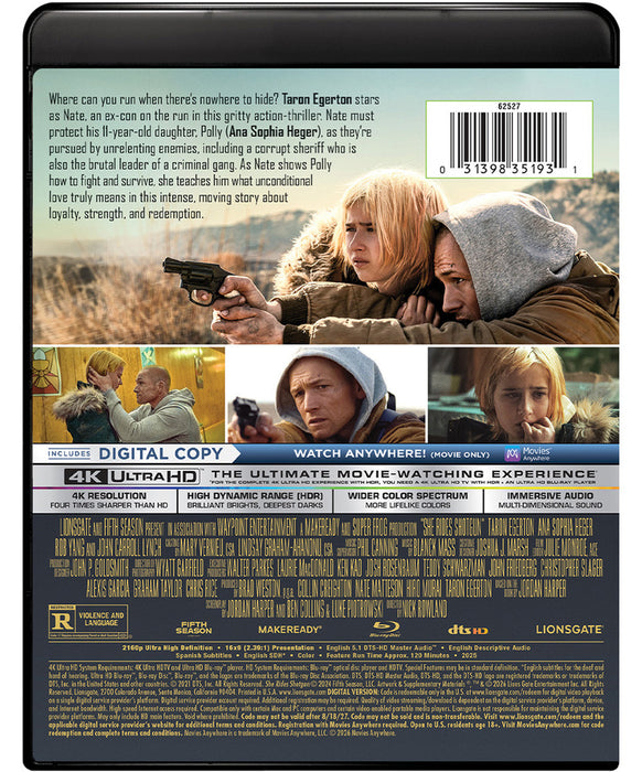 She Rides Shotgun (MOD) (4K Movie) - back cover art