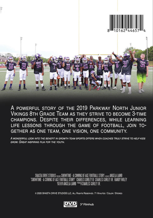 Showtime: A Coming of Age Football Story (MOD) (DVD Movie) - back cover art