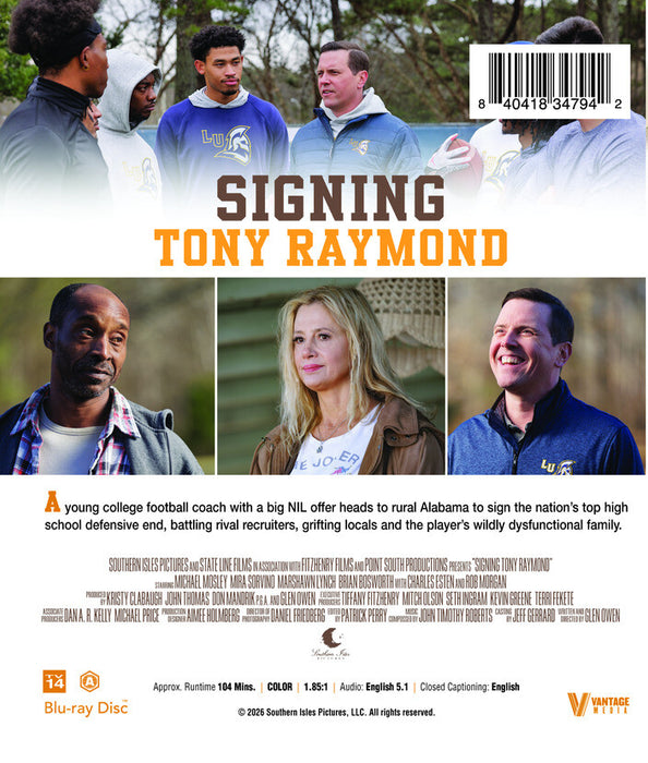 Signing Tony Raymond (MOD) (BluRay Movie) - back cover art