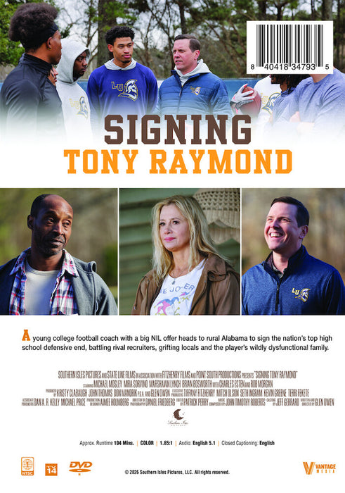 Signing Tony Raymond (MOD) (DVD Movie) - back cover art