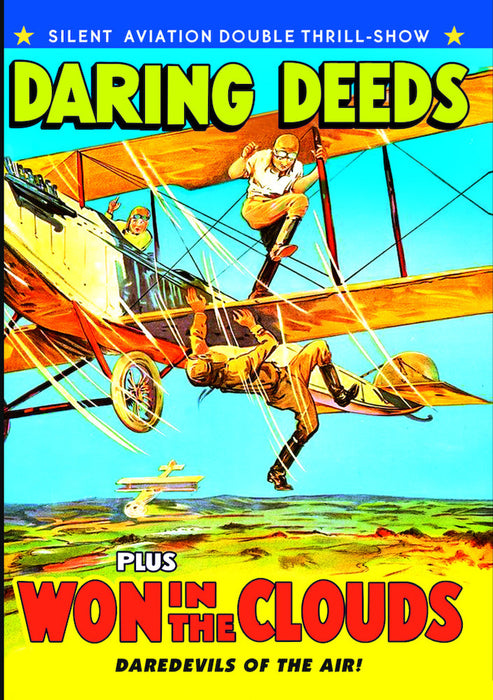 Silent Aviation Double Feature: Daring Deeds (1927) / Won in the Cloud (MOD) (DVD MOVIE)