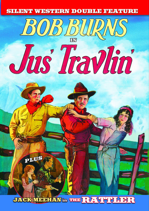 Silent Western Double Feature: Jus' Travlin' (1925) / The Rattler (192 (MOD) (DVD MOVIE) - movie cover art