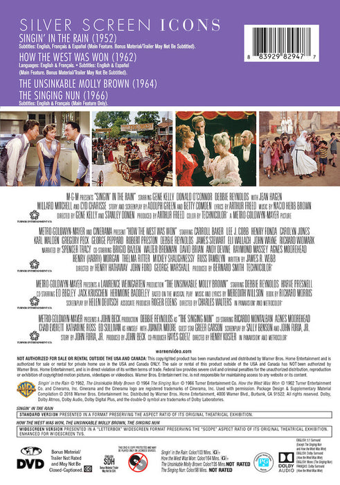 Silver Screen Icons: Legends- Debbie Reynolds (MOD) (DVD Movie) - back cover art