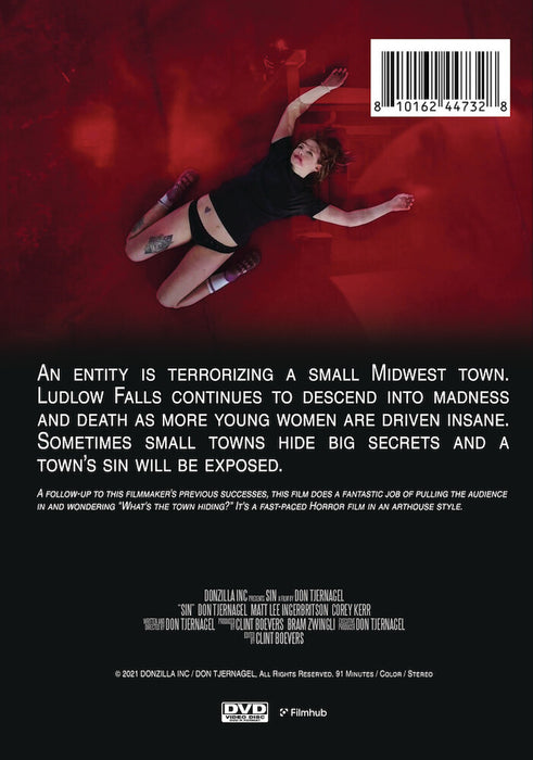 Sin (MOD) (DVD Movie) - back cover art