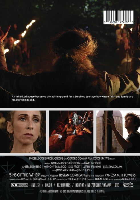 Sins of the Father (2023) (MOD) (DVD Movie) - back cover art