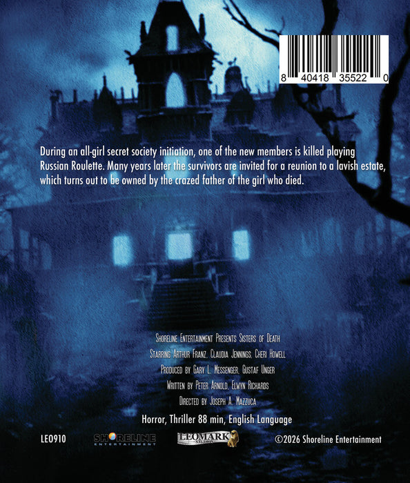 Sisters of Death (MOD) (BluRay Movie) - back cover art