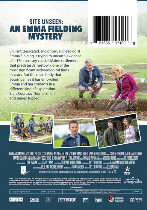 Site Unseen: An Emma Fielding Mystery (MOD) (DVD Movie) - back cover art