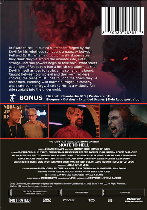Skate to Hell (MOD) (DVD Movie) - back cover art
