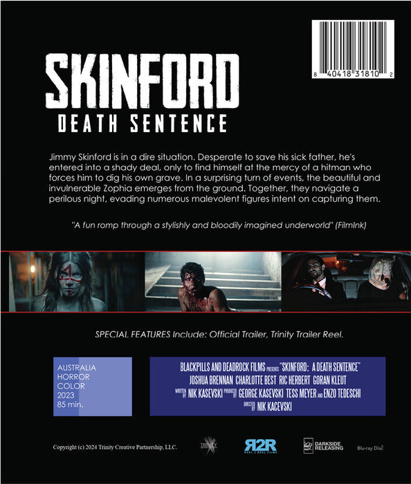 Skinford: Death Sentence (MOD) (BluRay Movie) - back cover art
