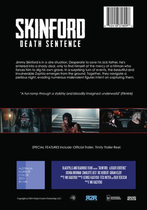 Skinford: Death Sentence (MOD) (DVD Movie) - back cover art