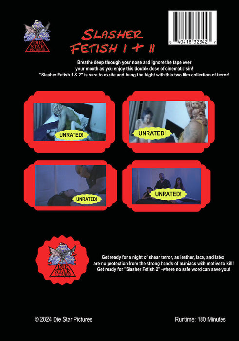Slasher Fetish 1 & 2 (MOD) (DVD Movie) - back cover art