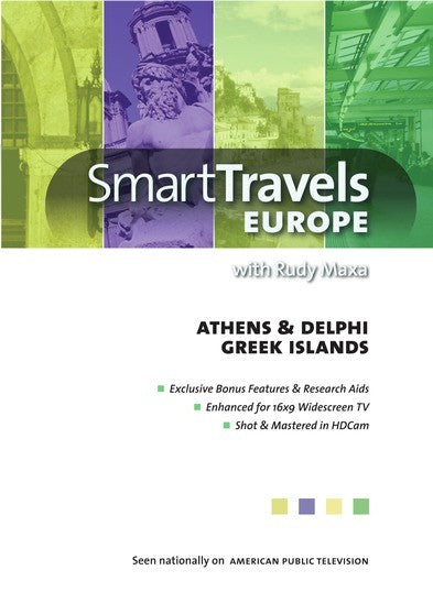 Smart Travels Europe with Rudy Maxa: Athens & Delphi / Greek Islands (MOD) (DVD Movie) - movie cover art