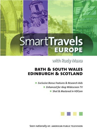 Smart Travels Europe with Rudy Maxa: Bath & South Wales/ Edinburgh & Scotland (MOD) (DVD Movie) - movie cover art