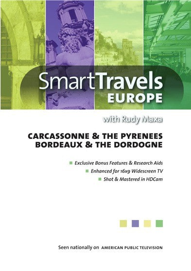 Smart Travels Europe with Rudy Maxa: Carcassonne & the Pyrenees / Bordeaux & the Dordogne (MOD) (DVD Movie) - movie cover art