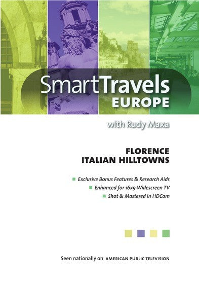 Smart Travels Europe with Rudy Maxa: Florence / Italian Hilltowns (MOD) (DVD Movie) - movie cover art