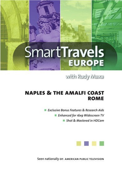 Smart Travels Europe with Rudy Maxa: Rome / Naples & Amalfi Coast (MOD) (DVD Movie) - movie cover art