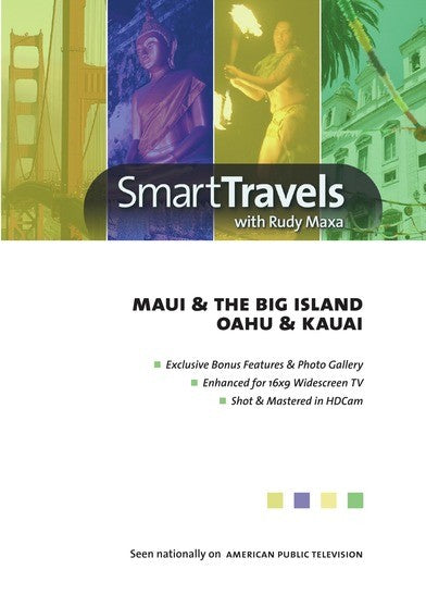 Smart Travels Pacific Rim with Rudy Maxa: Maui & Hawaii's Big Island / Oahu & Kauai (MOD) (DVD Movie) - movie cover art