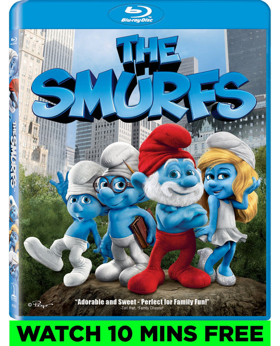 The Smurfs - Blu-ray movie front cover