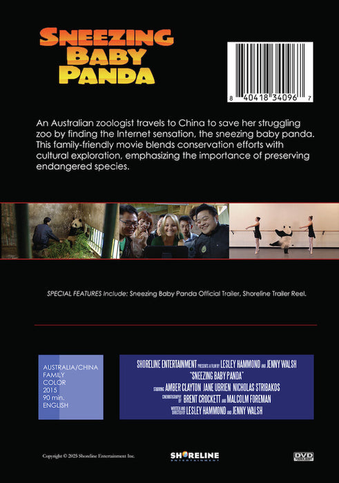 Sneezing Baby Panda (MOD) (DVD Movie) - back cover art