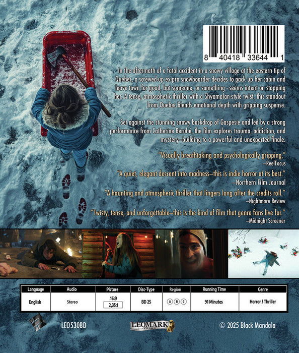 Snow Angel (MOD) (BluRay Movie) - back cover art