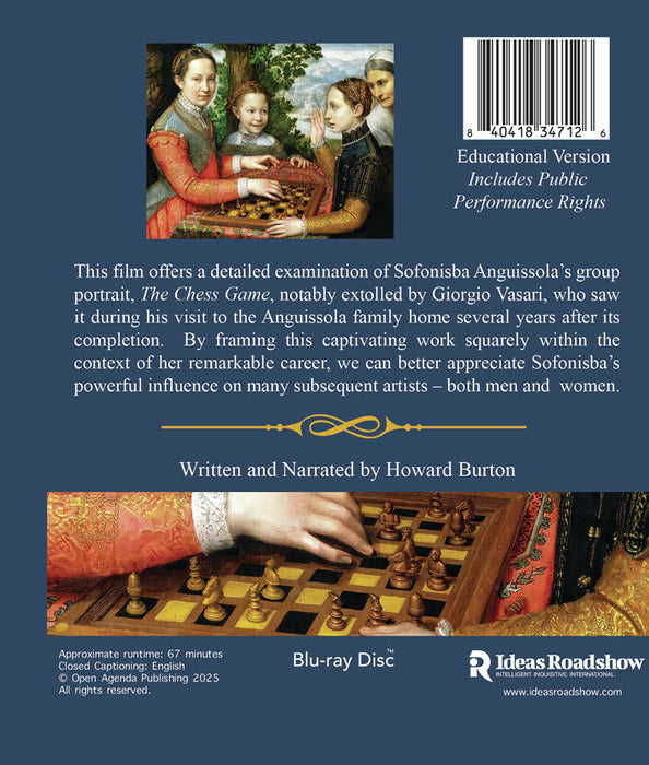 Sofonisba's Chess Game (Educational Version - Includes Public Performance Rights) (MOD) (BluRay Movie) - back cover art