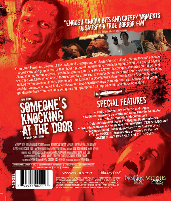 Someone's Knocking at the Door (MOD) (BluRay Movie) - back cover art