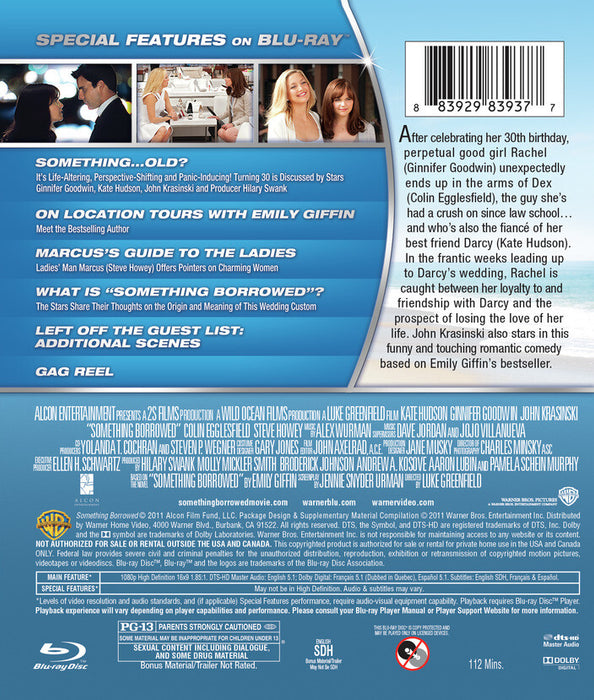 Something Borrowed (MOD) (BluRay Movie) - back cover art