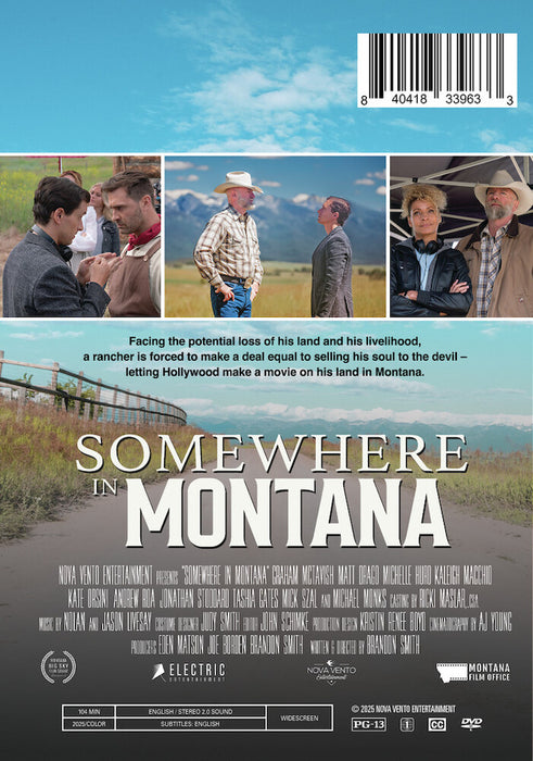 Somewhere In Montana (MOD) (DVD Movie) - back cover art