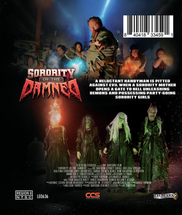 Sorority of the Damned (MOD) (BluRay Movie) - back cover art