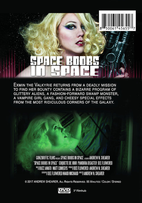 Space Boobs In Space (MOD) (DVD Movie) - back cover art