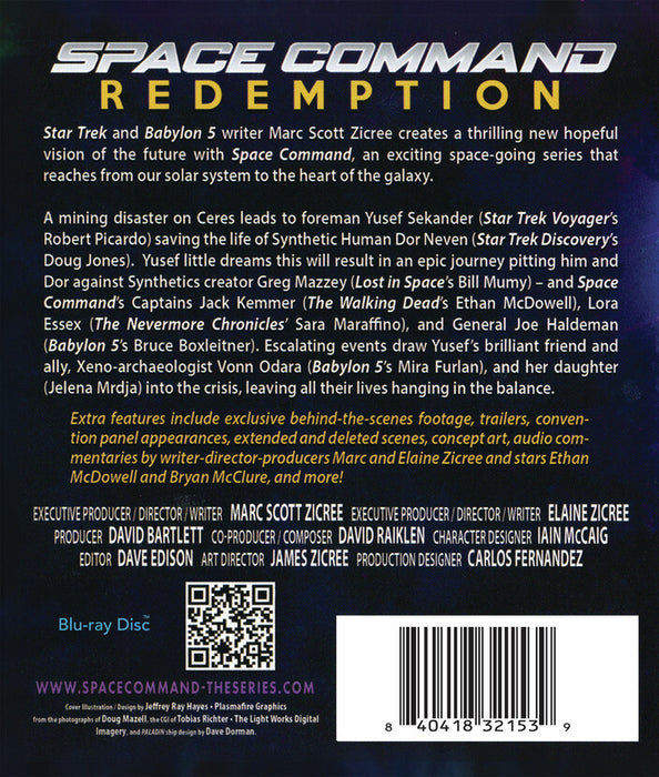 Space Command Redemption (MOD) (BluRay Movie) - back cover art