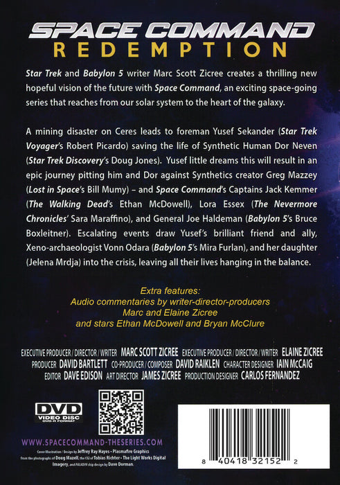Space Command Redemption (MOD) (DVD Movie) - back cover art