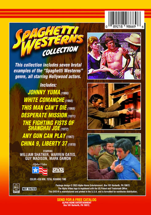 Spaghetti Westerns Collection (MOD) (DVD Movie) - back cover art