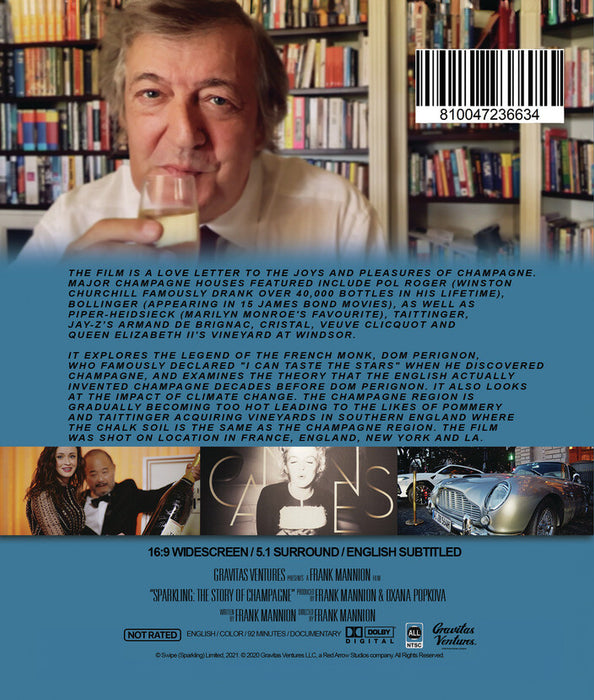 Sparkling: The Story of Champagne (MOD) (BluRay Movie) - back cover art