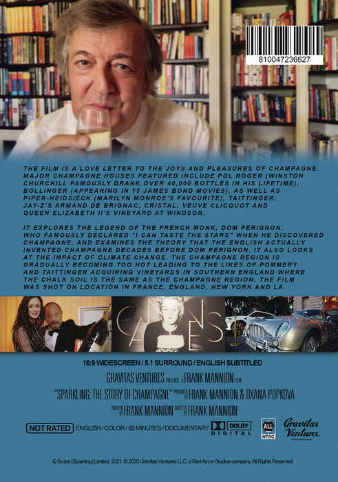 Sparkling: The Story of Champagne (MOD) (DVD Movie) - back cover art