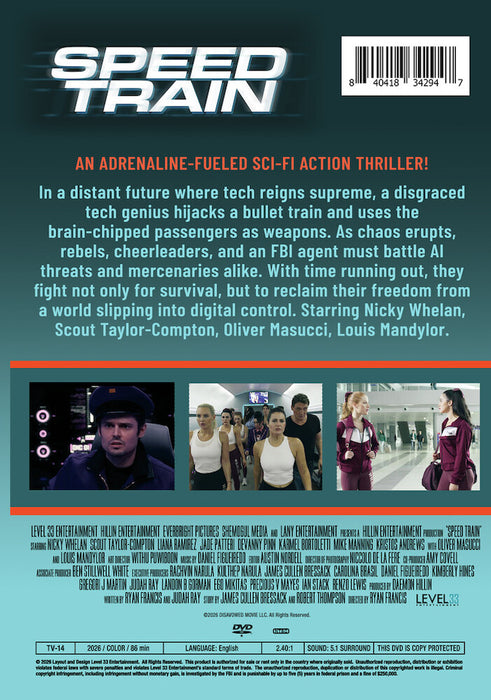 Speed Train (MOD) (DVD Movie) - back cover art