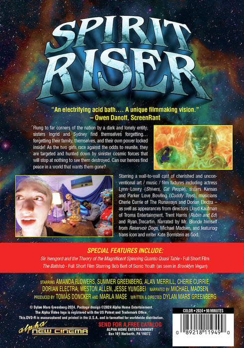 Spirit Riser (MOD) (DVD Movie) - back cover art