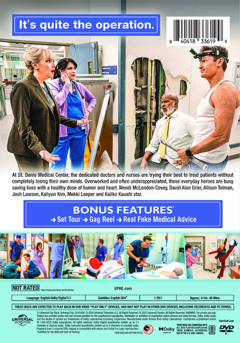 St. Denis Medical: Season One (MOD) (DVD Movie) - back cover art