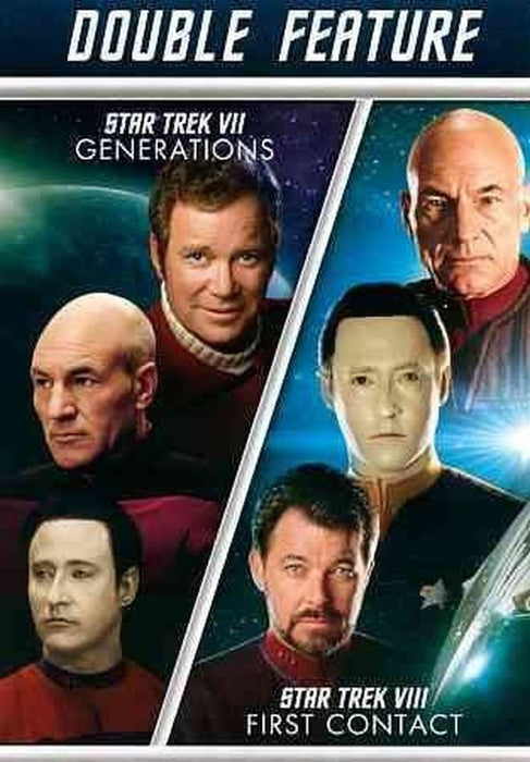 Star Trek VII: Generations / Star Trek VIII: First Contact DVD - movie cover art