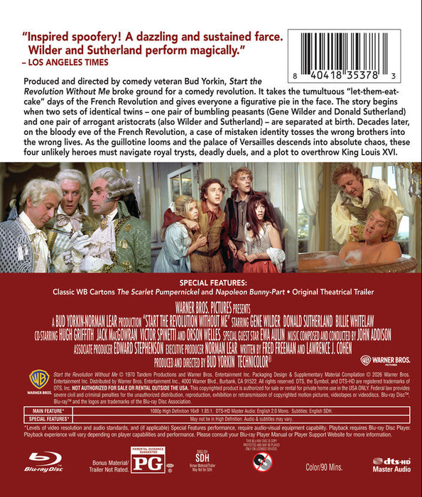 Start the Revolution Without Me (MOD) (BluRay Movie) - back cover art