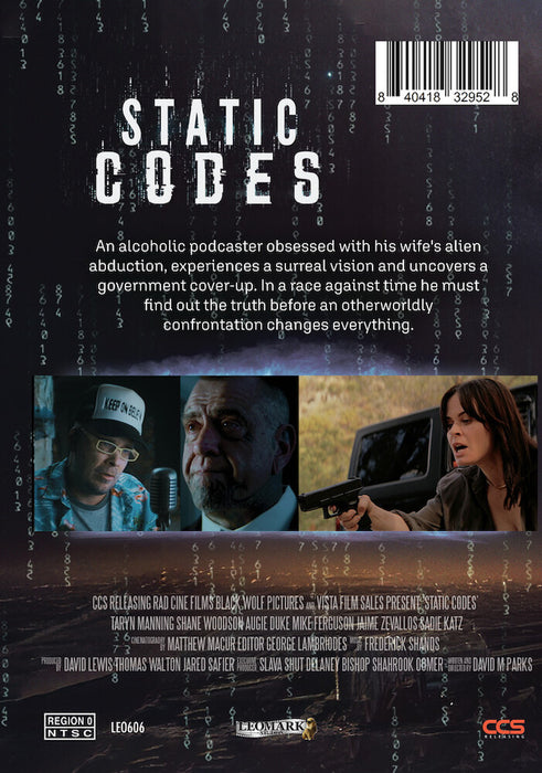 Static Codes (MOD) (DVD Movie) - back cover art