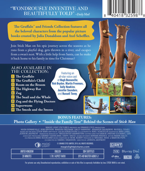 Stick Man (MOD) (BluRay Movie) - back cover art