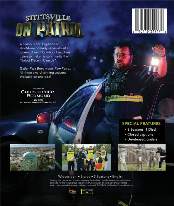 Stittsville On Patrol (MOD) (BluRay Movie) - back cover art