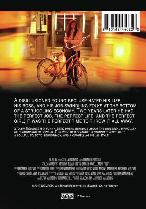Stolen Moments (MOD) (DVD Movie) - back cover art