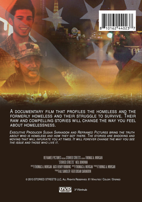 Storied Streets (MOD) (DVD Movie) - back cover art