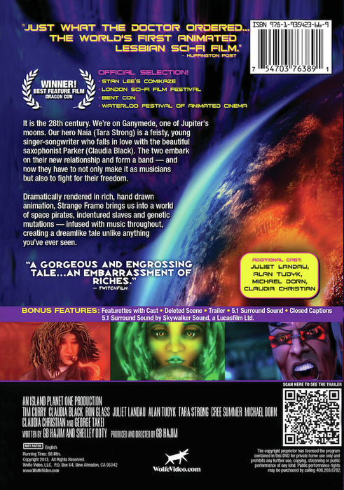 Strange Frame (MOD) (DVD Movie) - back cover art