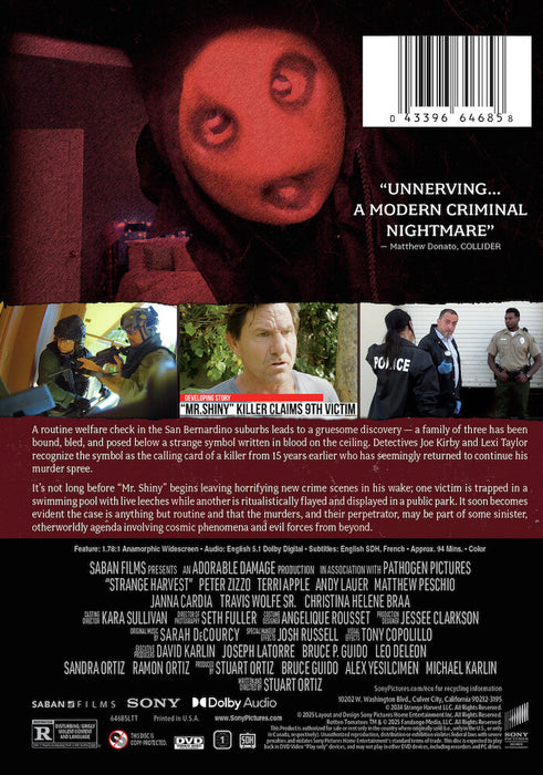 Strange Harvest (MOD) (DVD Movie) - back cover art