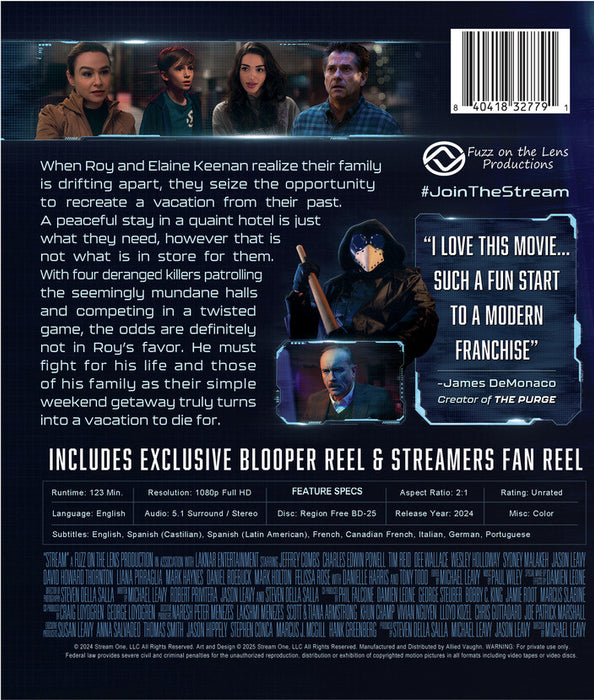 Stream (MOD) (BluRay Movie) - back cover art